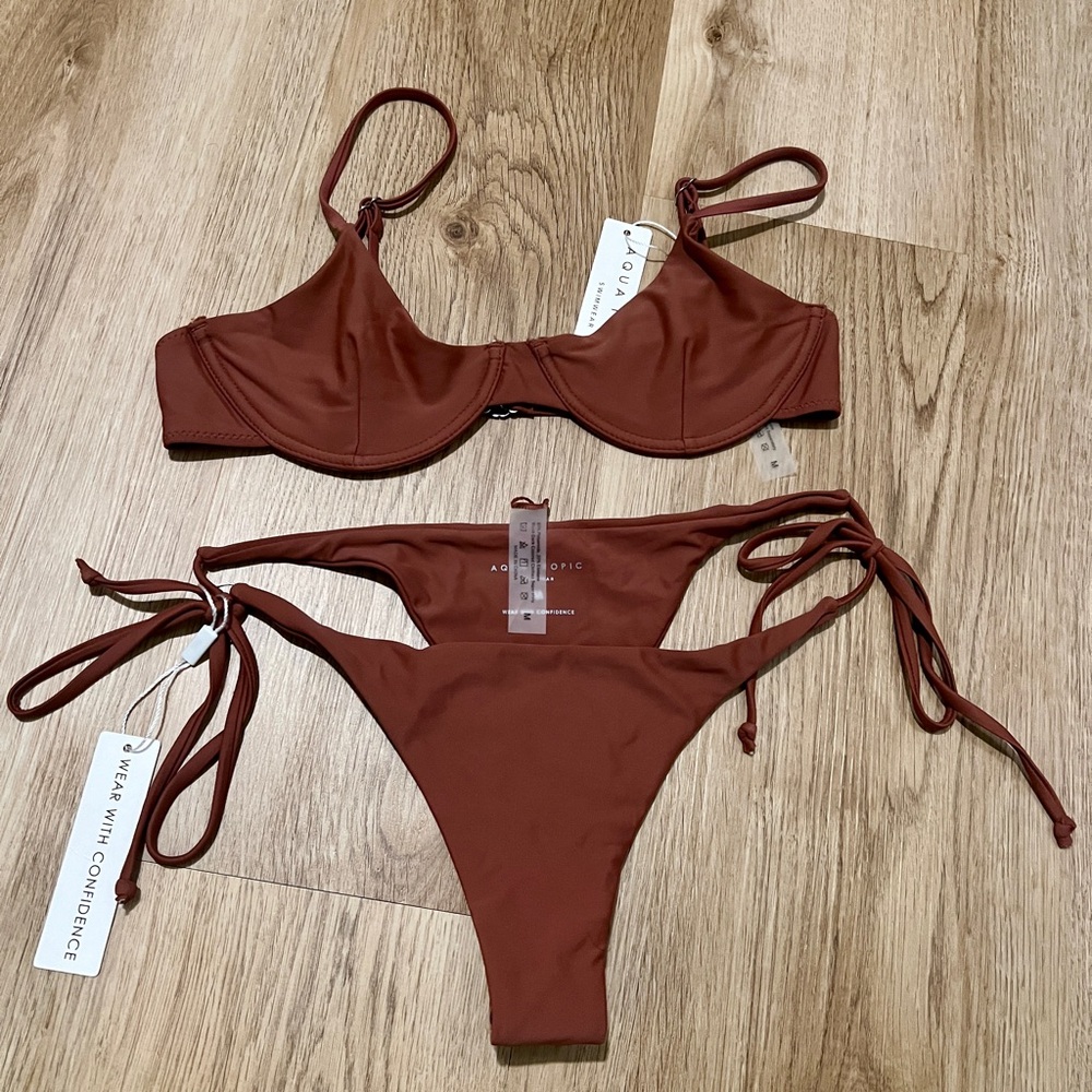 NWT AQUA TROPIC UNDERWIRE BIKINI SET